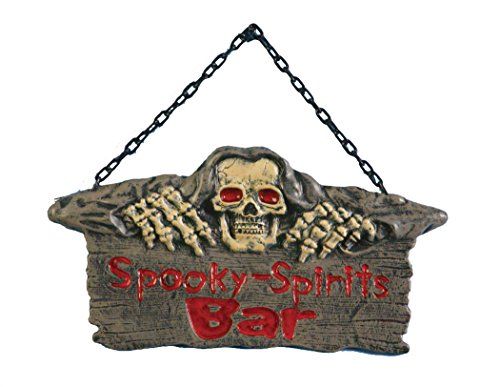 Spooky Bar Sign - Halloween Party Zone
