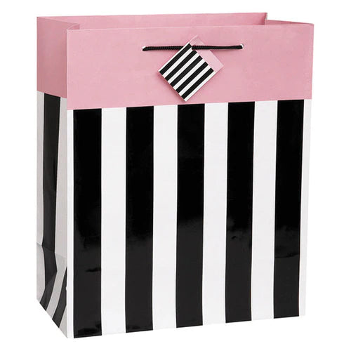 Large Party Stripes Gift Bag - Assorted Colors