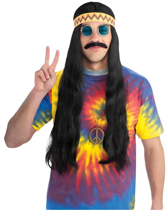 Hippie Dude Wig With Headband