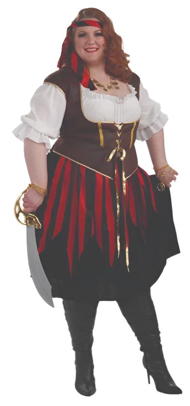 Pirate Lady Woman Adult Costume - Plus