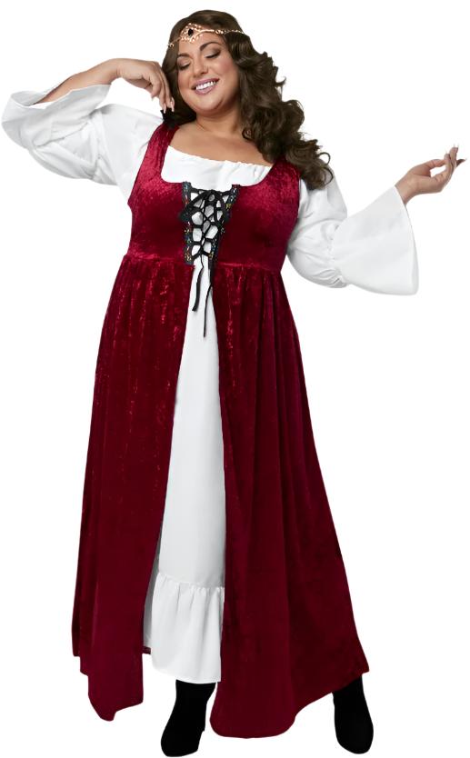 Medieval Lace Up Gown - Plus