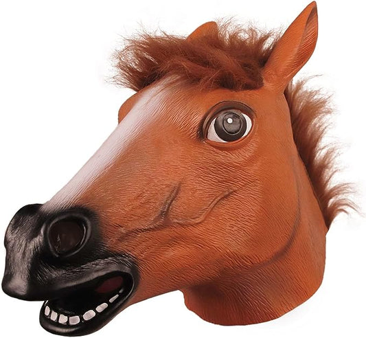 Deluxe Mask Horsehead Black