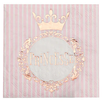 Serviette Princesse Rose