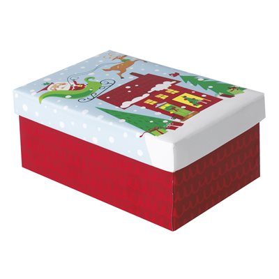 Small Colorful Santa Christmas Gift Box