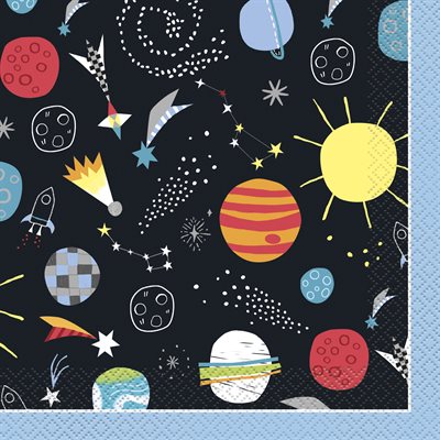 Outer Space Napkins - Lunch Napkins 13''