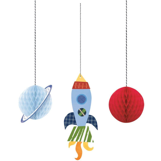 Outer Space Honeycomb Hanging Decorations