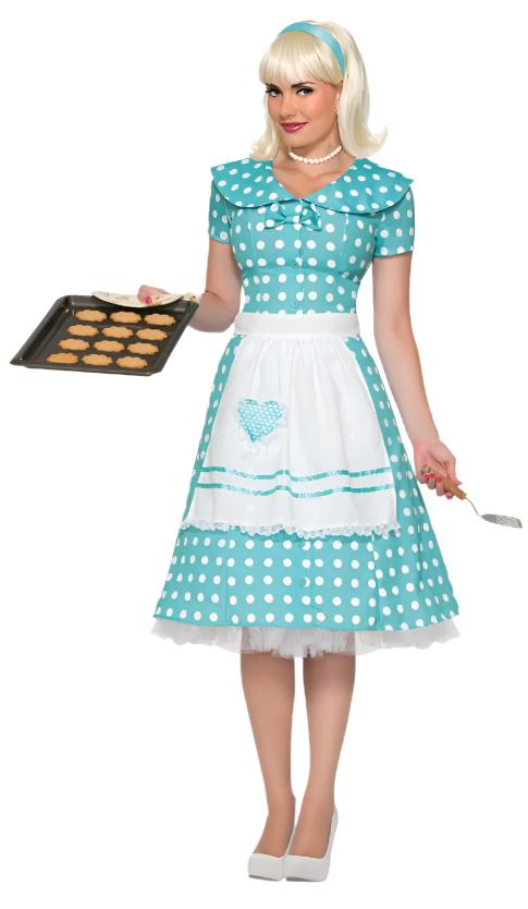 50's Housewife - Teal Colored