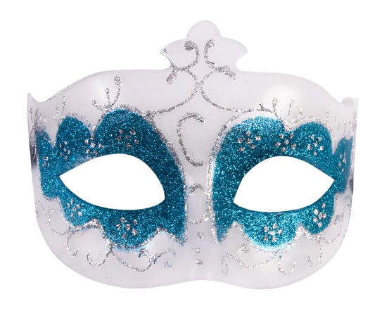 Ribboned Eye Mask Clear/Blue