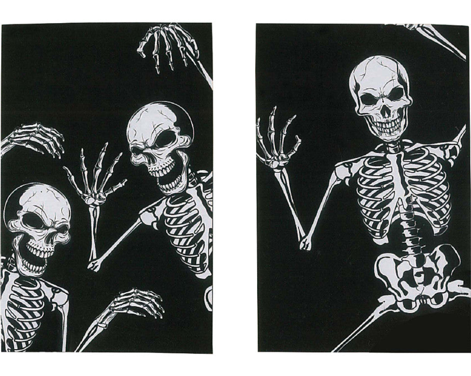 Giant Skeleton Window Poster - 2 Piece Set