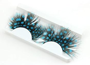 Cils tachetés noir/bleu