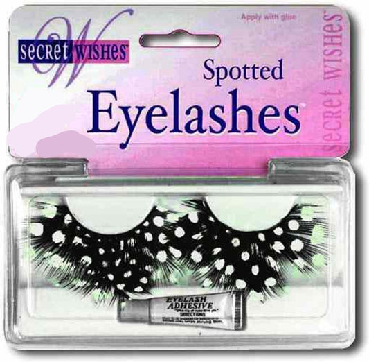 Cils tachetés noir/blanc