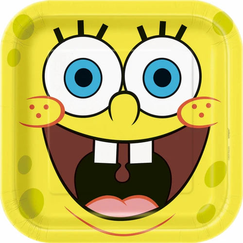 9" Square Dinner Plate - Spongebob Squarepants