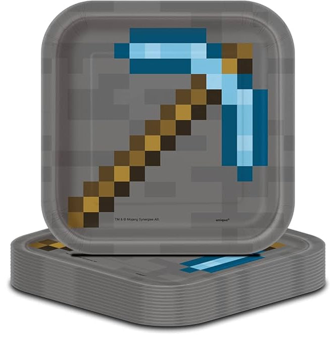 Assiettes à dessert carrées - Minecraft