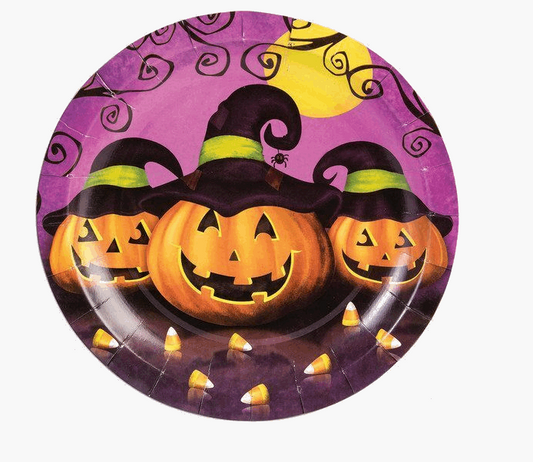 7" Plates - Pumpkins - 8/Pk