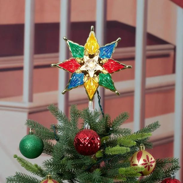 Lighted Star Tree Topper - Holiday Time