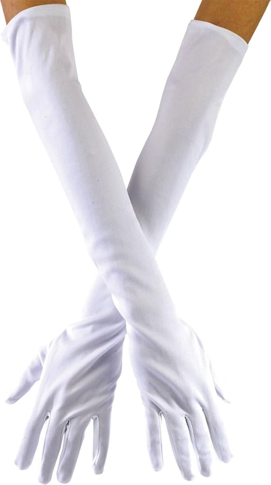 20.5" Opera Gloves White