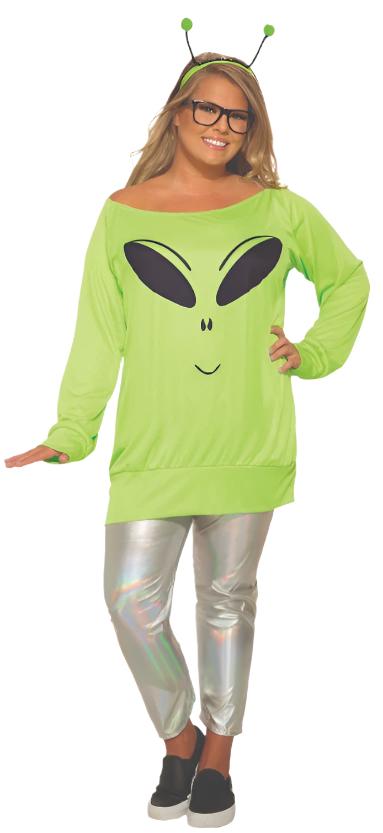 Spaced Out Alien Costume - Plus