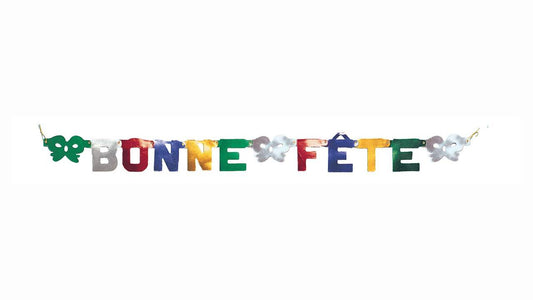 Bonne Fête Deluxe Multicolor Banner