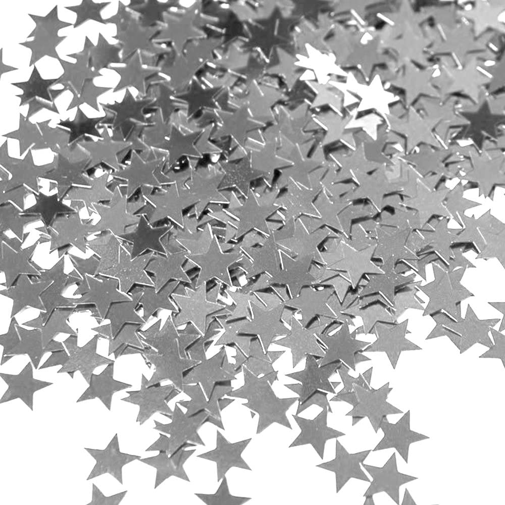 Silver Star Confetti 0.5 Oz