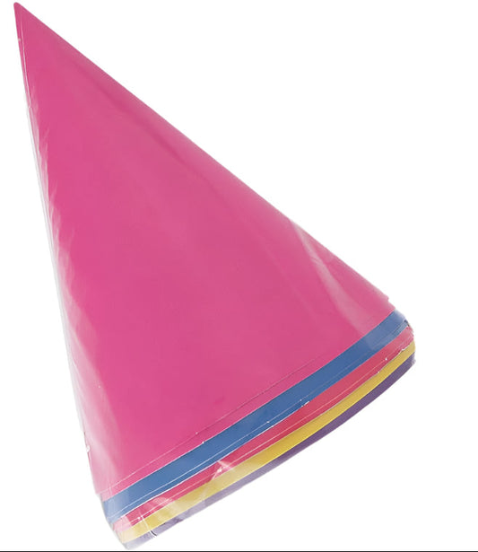 Party Cone Hats Assorted Colors