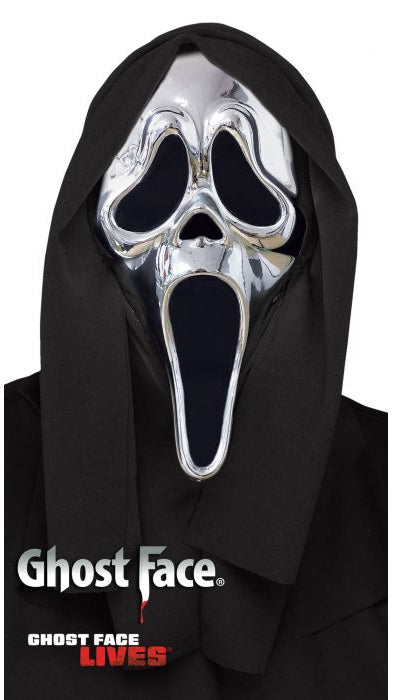 Ghostface Chrome Adult Mask