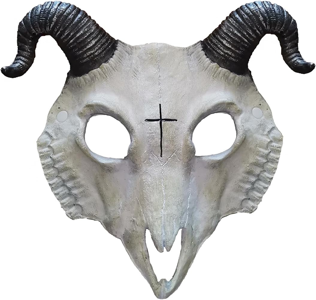 Big Horn Skull Mask Assorted