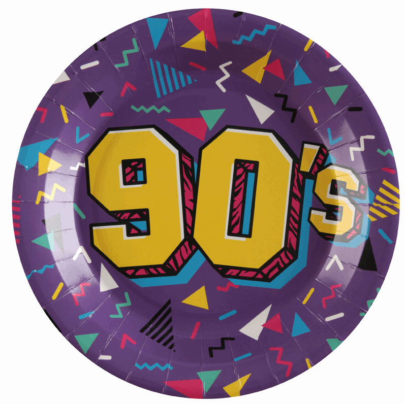 Assiette 90's Multicolore