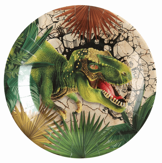 Assiette Dinosaure Multicolore