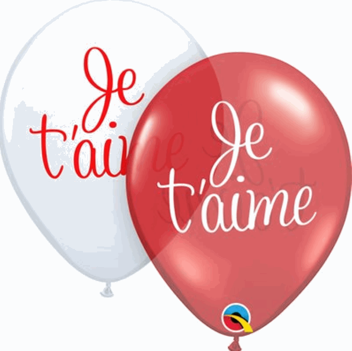 B. 11'' Je T'aime Classy Script