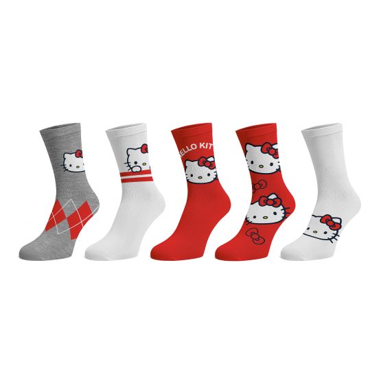 Hello Kitty Quarter Socks (5 Pairs) - Hello Kitty