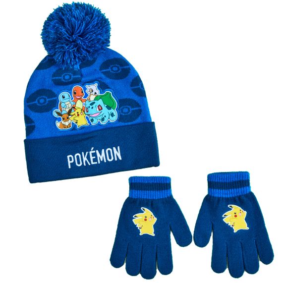 Youth Beanie/Glove Set Combo - Pokemon