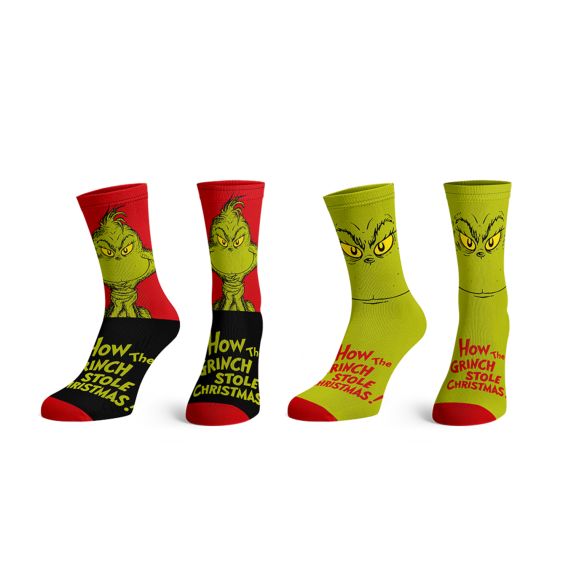 Crew Socks (2 Pairs) - The Grinch