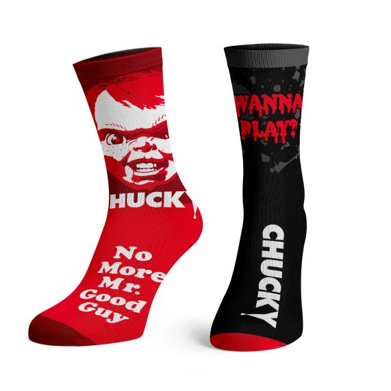 Chucky Wanna Play Crew Socks (2 Pairs) - Chucky