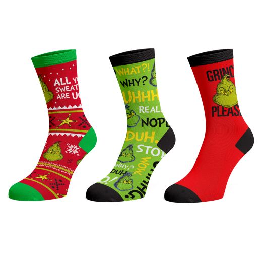 The Grinch Socks (3 Pairs) - The Grinch