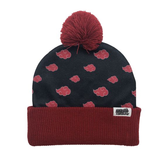 Akatsuki Red Clouds Pom Beanie - Naruto