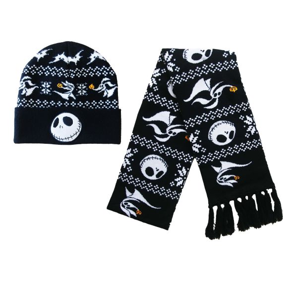 Beanie and Scarf Set - The Nightmare Before Christmas