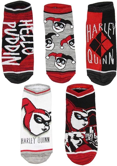 Harley Quinn Juniors Ankle Socks (3 Pairs) - Batman