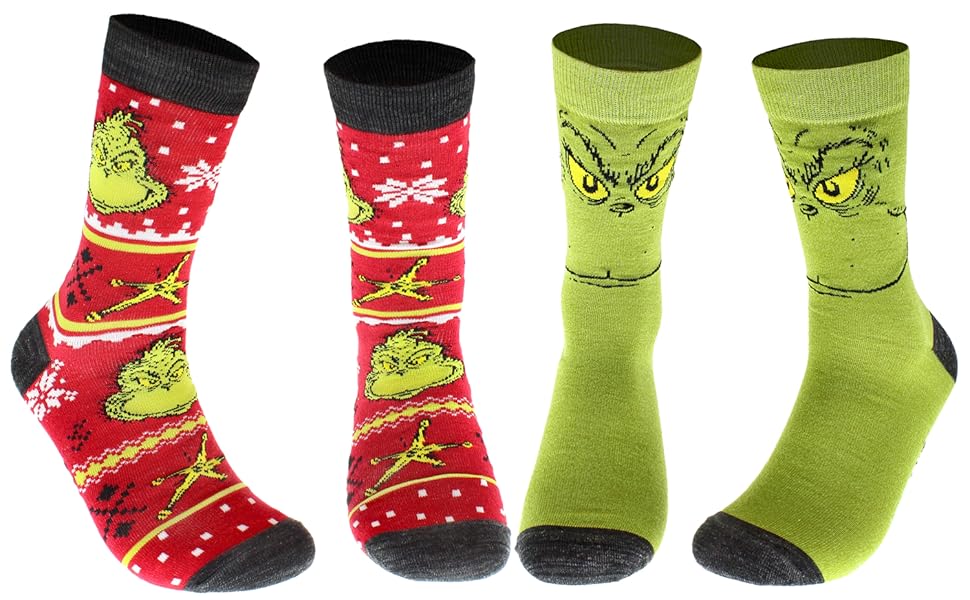 The Grinch Socks (2 Pairs) - The Grinch