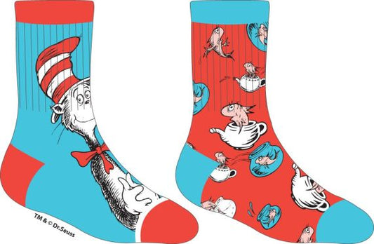 Youth Crew Socks (2 Pairs) - The Cat In The Hat