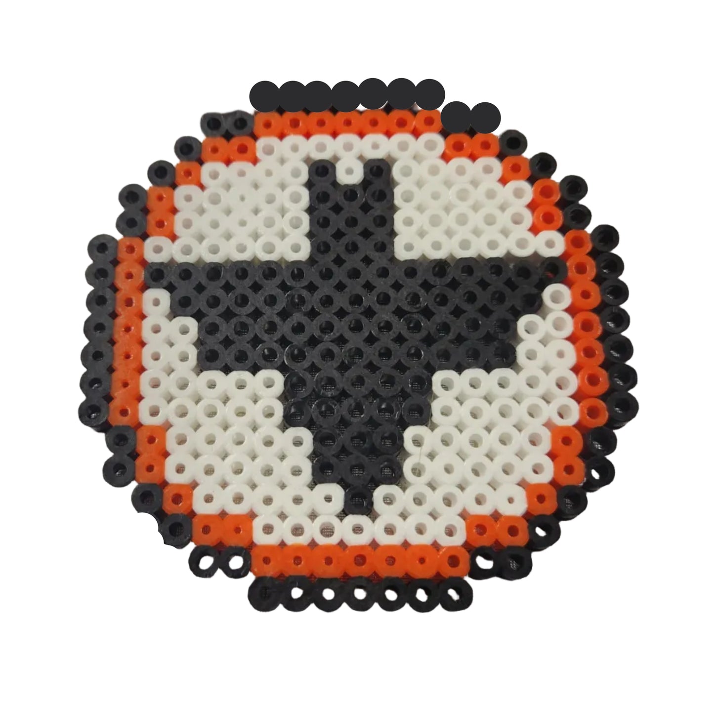 Halloween Coasters - Orange/White Background