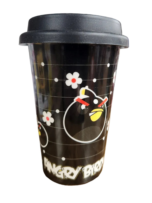 Black Bird Transportable Mug & Lid - Angry Birds