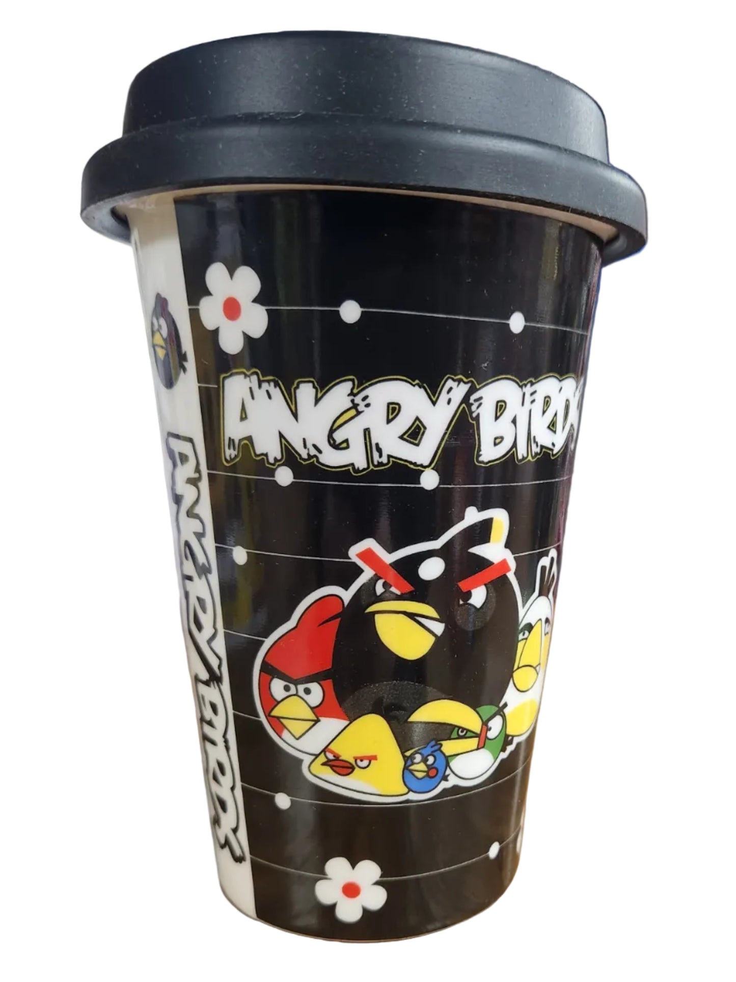 Black Bird Transportable Mug & Lid - Angry Birds