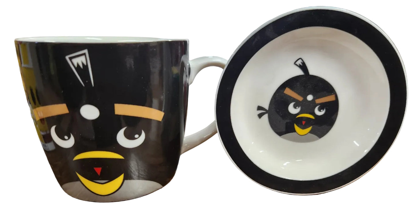 Angry Birds Ceramic Mug & Small Plate - Angry Birds