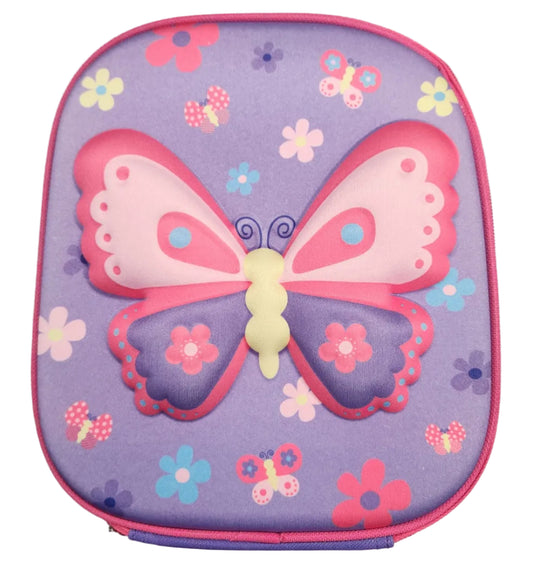 Lunch Box - Purple And Pink Butterfly