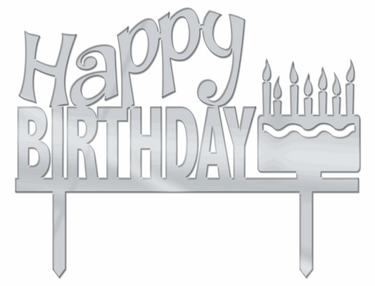 Cake Topper - "Happy Birthday"