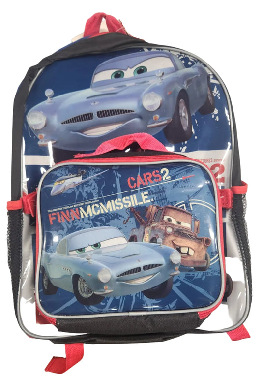 School Bag & Lunch Box Kit - Cars 2