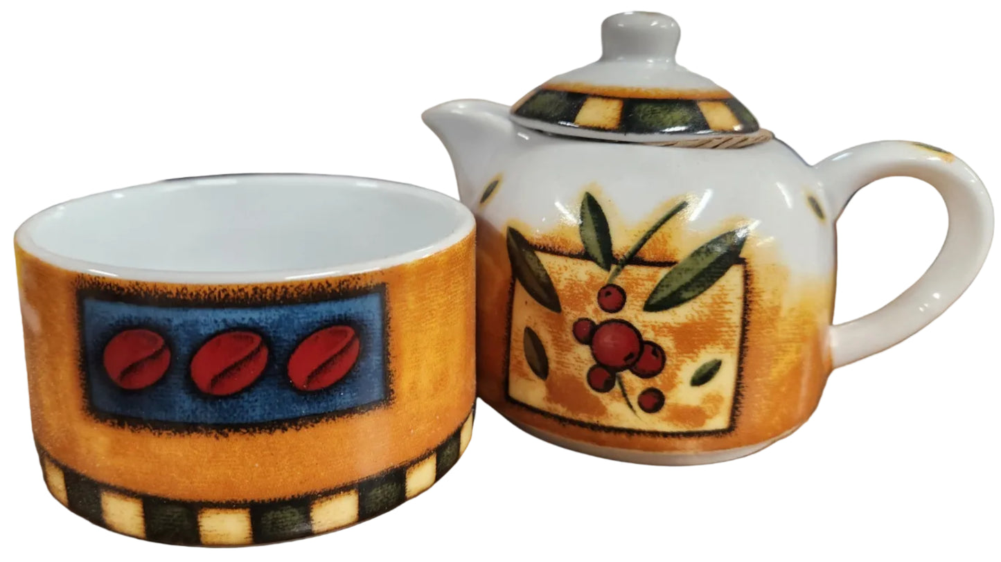 Ceramic Sugar & Creamer