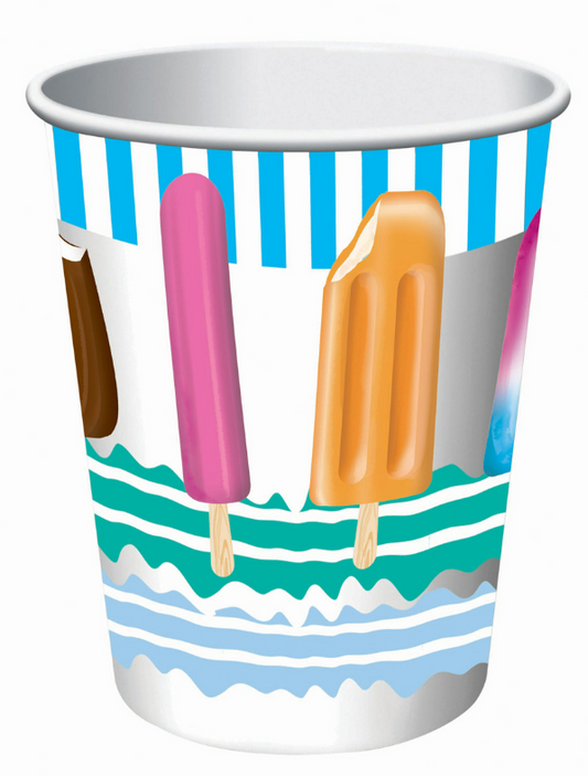 Luau Popsicle Party Cups 9Oz