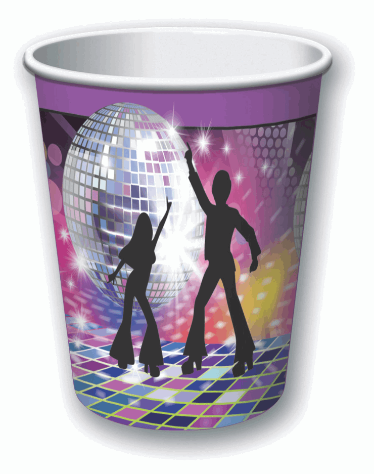 Disco Party Decor - Cups - 9Oz