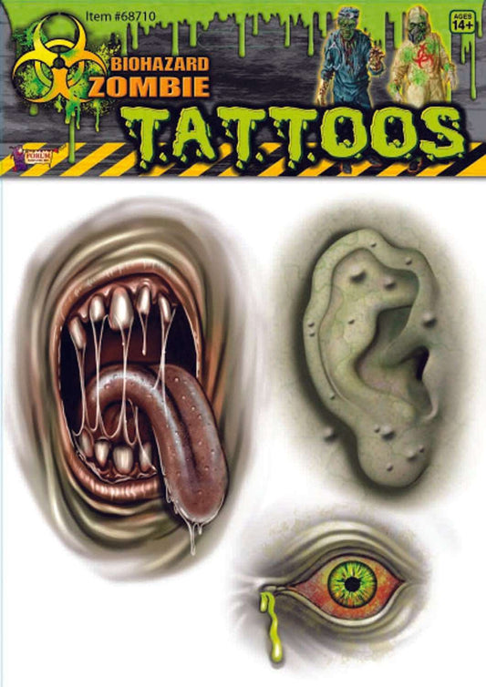 Biohazard Mutant Body Part Tattoos